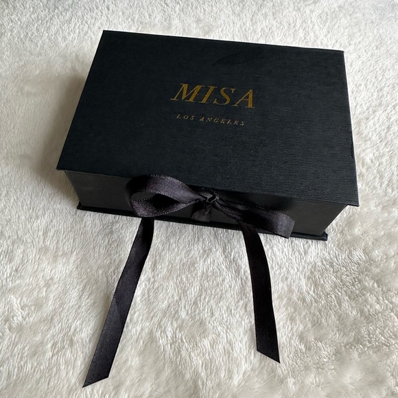 MISA Los Angeles Red and Off-White Yarn Earrings - Picture 7 of 7